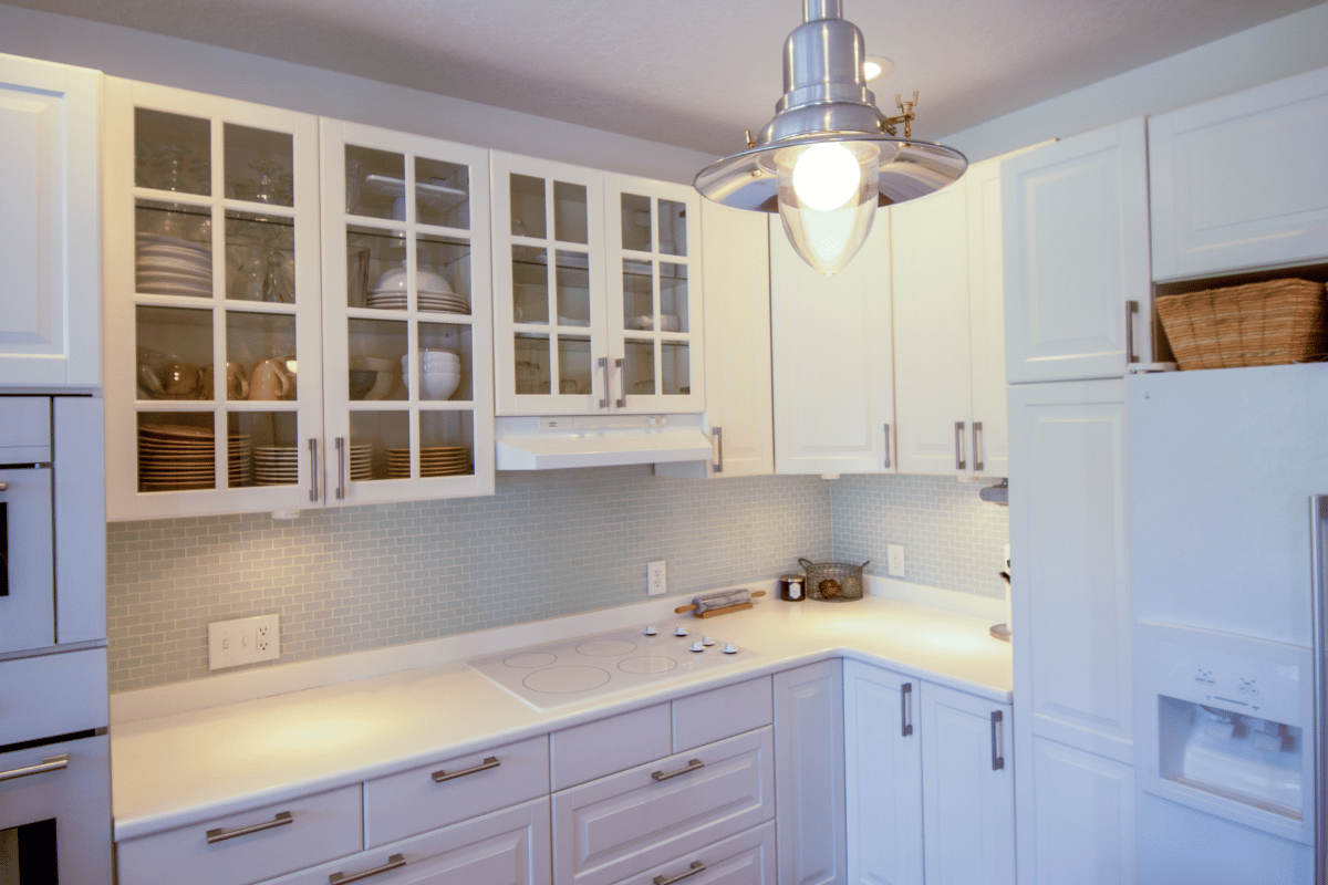 Decor on Display With Glass-Ready Cabinet Doors