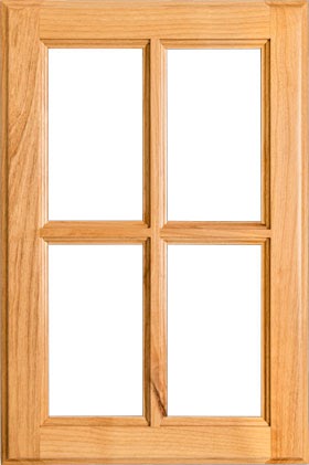 4 French Lite Glass Cabinet Door