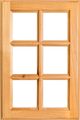 6 French Lite Cabinet Door