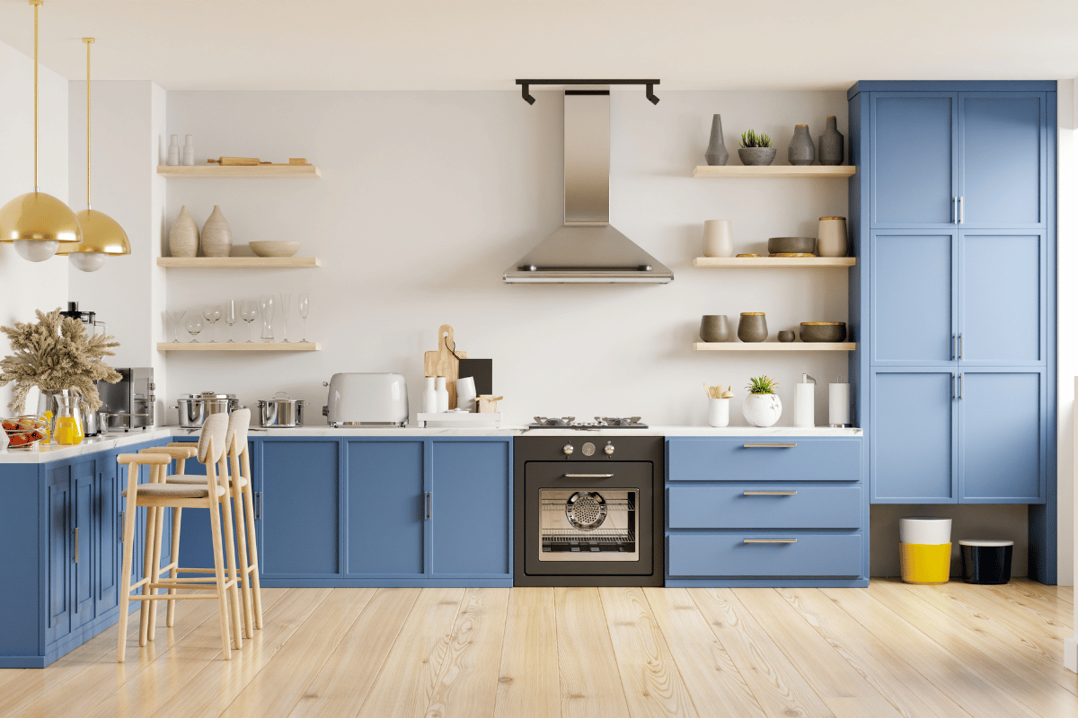 Moody Blue Kitchen Cabinets Moody Blue Kitchen Cabinets