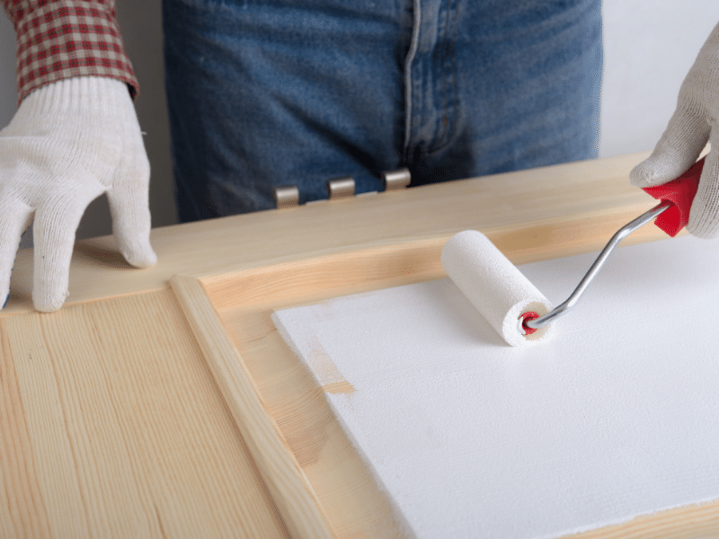 painting pre-primed cabinet doors