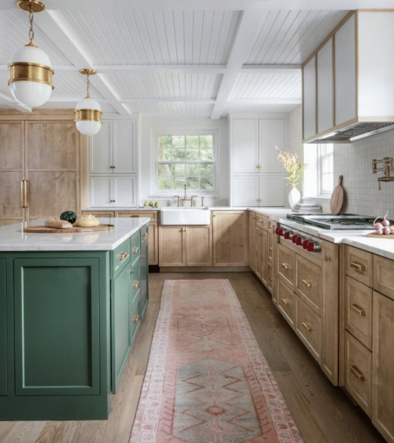 kitchen cabinets of your island a different color
