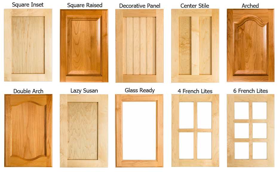 Types of Cabinet Doors: 10 Popular Cabinet Door Styles 