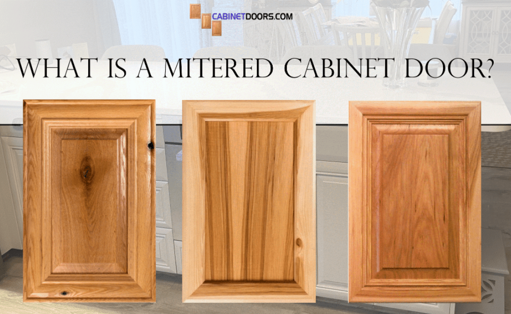 what is a mitered cabinet door